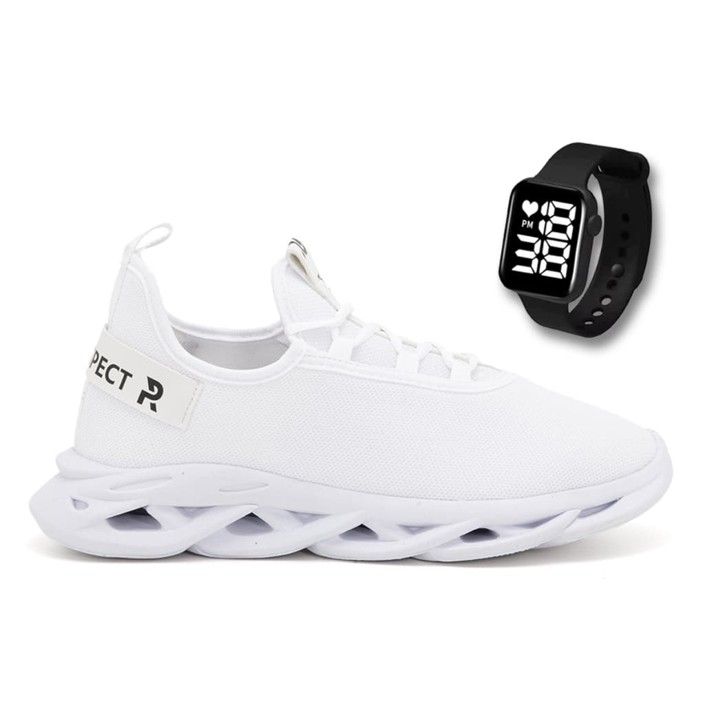 Tênis Masculino Prospect Walk Caminhada Academia Corrida Esporte + Relógio Led LojaReact