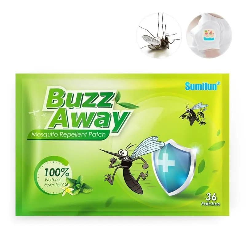 Adesivo Repelente Infantil e Adulto Citronela Natural Sumifun - 36 Unidades Proteção Mosquitos