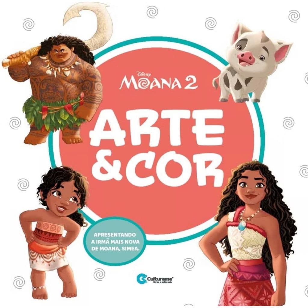 Livro Para Colorir Infantil Moana 2 Spidey Amazing Volta as Aulas