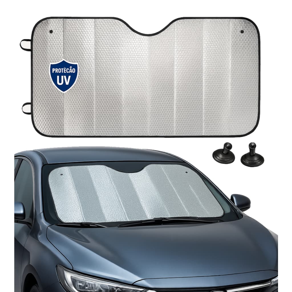 Protetor Solar Parabrisa Quebra-sol - Com Proteção Uv Carro