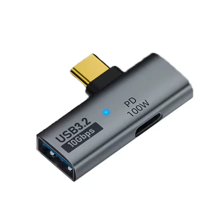 2 em 1 usb tipo-c para usb otg100w pd adaptador de carregamento para steam deck,chromecast google tv