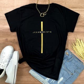 Camiseta Feminina Jesus Cristo Gospel Evangélica Algodão Macio Confortável Estilo e Fé