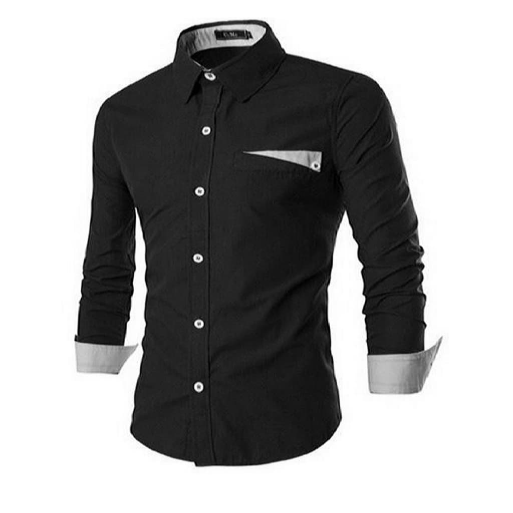 Camisa Slim Manga Longa Social Masculina Com Elastano - Camisa Premium Para Escritório