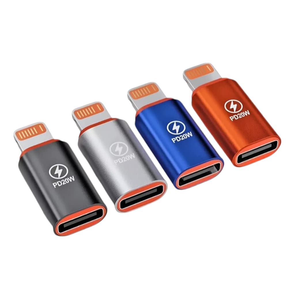 Cabo Adaptador OTG Tipo C Femea x Iphone Macho PD20W USB 3.0/V8