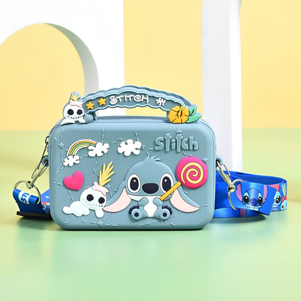 Bolsa Infantil Stitch de Ombro – Presente Fofo para Meninas