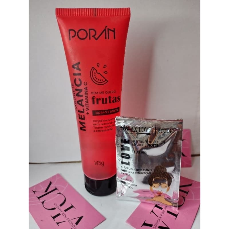 Hidratante de melancia para Corpo e Rosto 145g ( Grátis uma máscara facial)