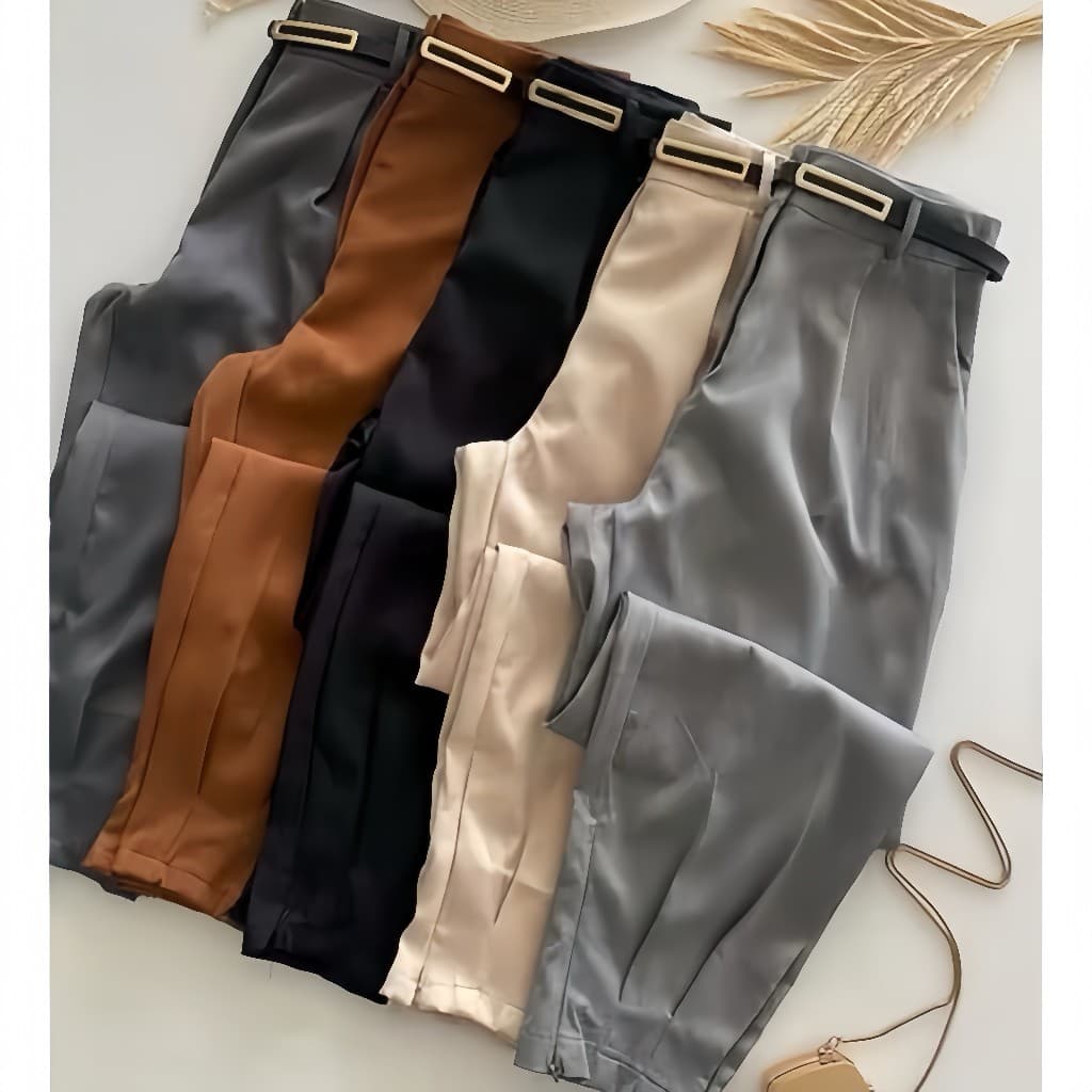 Calça Cenoura Jogger Alfaiataria Feminina Barra Com Ziper