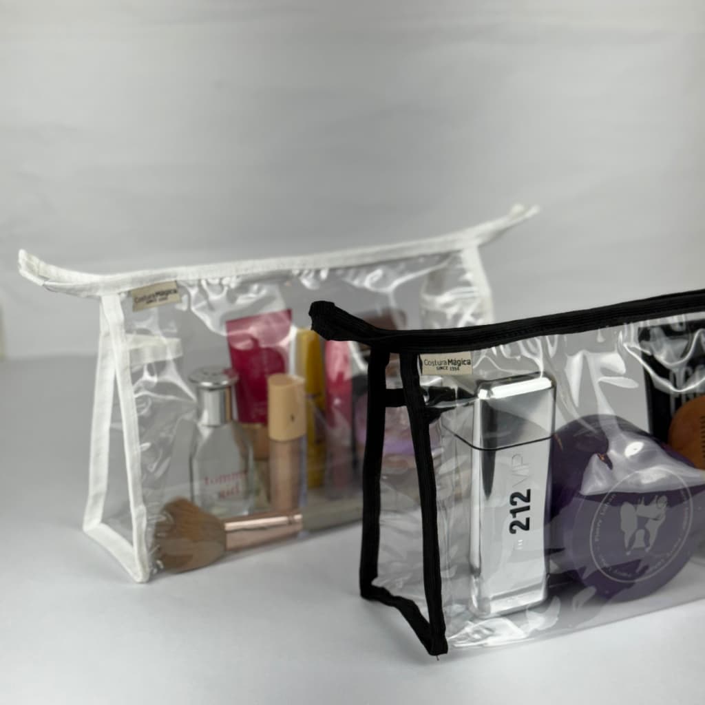 Necessaire Grande Transparente Para Mala de Viagens E Maquiagem