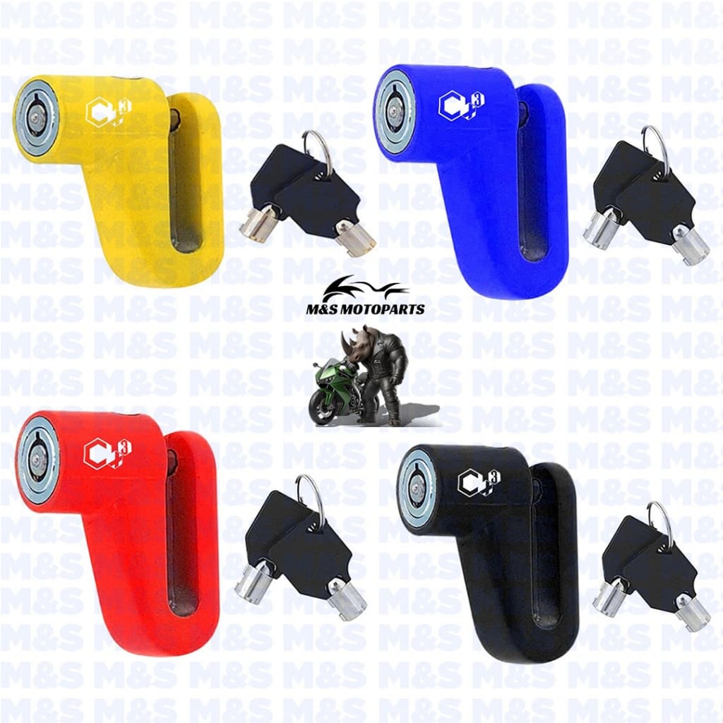 Trava Cadeado Disco Antifurto Moto Universal - Trava Roda Moto