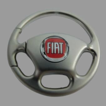 CHAVEIRO VOLANTE EM AÇO FIAT TORO , PULSE , FASTBACK , UNO , MOBI , ARGO , FIORINO COM ENGATE