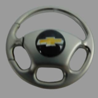 CHAVEIRO VOLANTE EM AÇO GM CHEVROLET ONIX , TRACKER , MONTANA , CELTA , CORSA COM ENGATE
