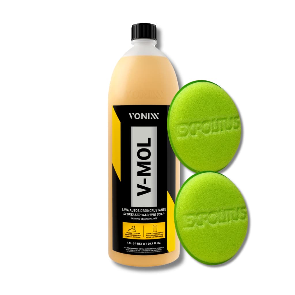 V Mol 1,5l Vonixx Shampoo Automotivo Sujeiras Difíceis + 2 Aplic Expolitus