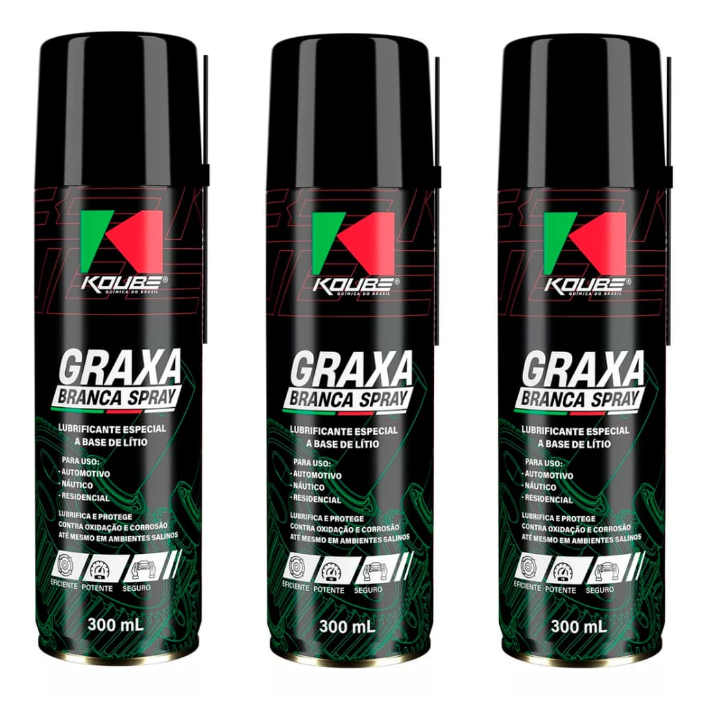 Graxa Branca Spray Lubrificante Rolamentos Naútica Lítio