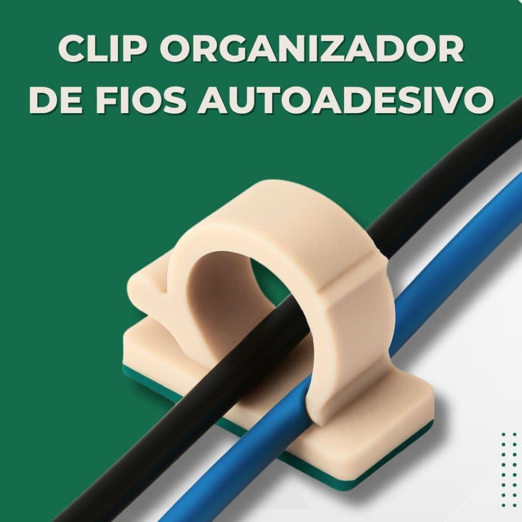 Kit de clips organizador de fios e cabos 9mm 50 unidades esconde fio e cabo colante prendedor adesivo preto branco dupla