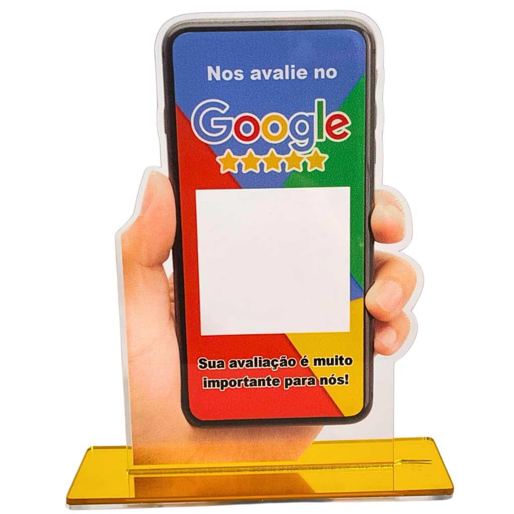Display Placa de Balcão para Google Avaliação Incentive Clientes a Deixar Comentários