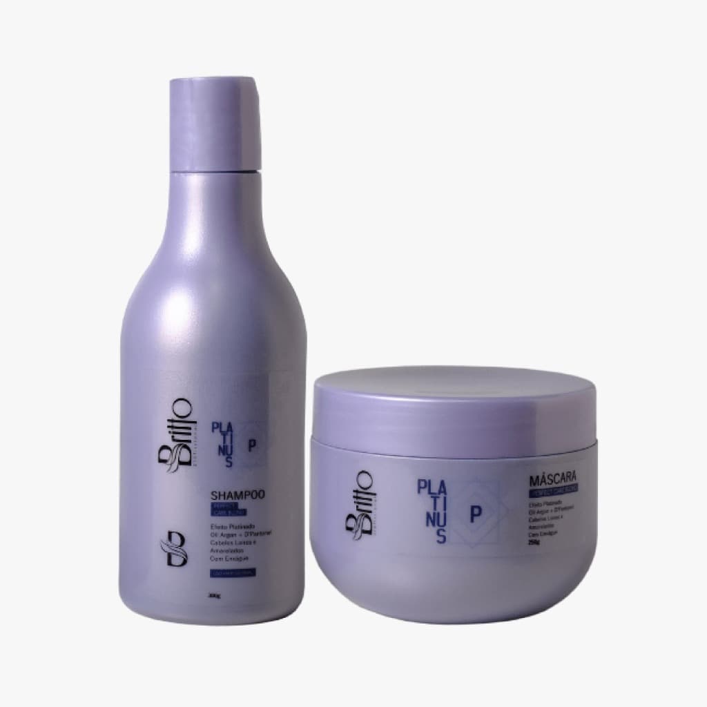 Kit matizador -  Britto Profissional - Kit tratamento para cabelo loiro, grisalhos e amarelados
