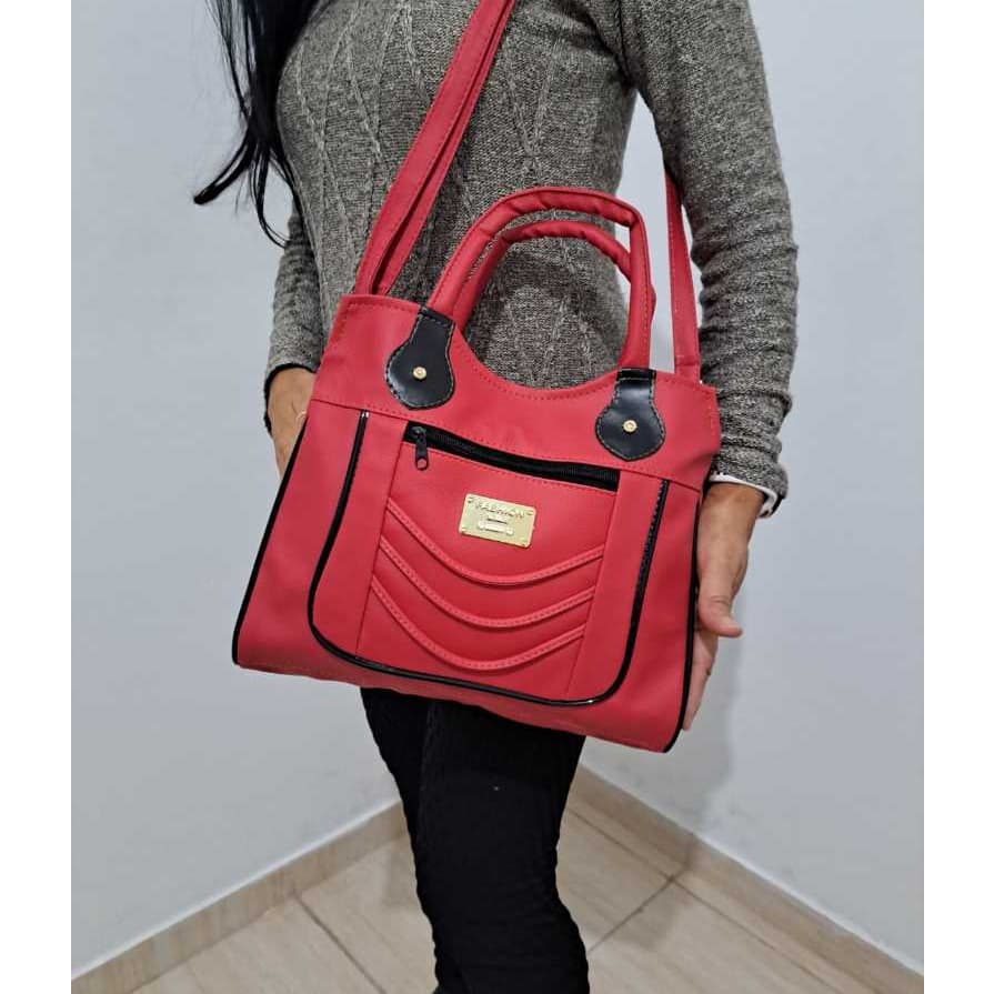 Bolsa Feminina Grande 2 Divisórias 2 Alças Ombro e Transversal Versátil