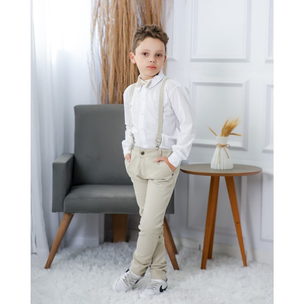 Conjunto Roupa Terno Infantil Menino Batizado Casamento Pajem Festa Formatura Infantil