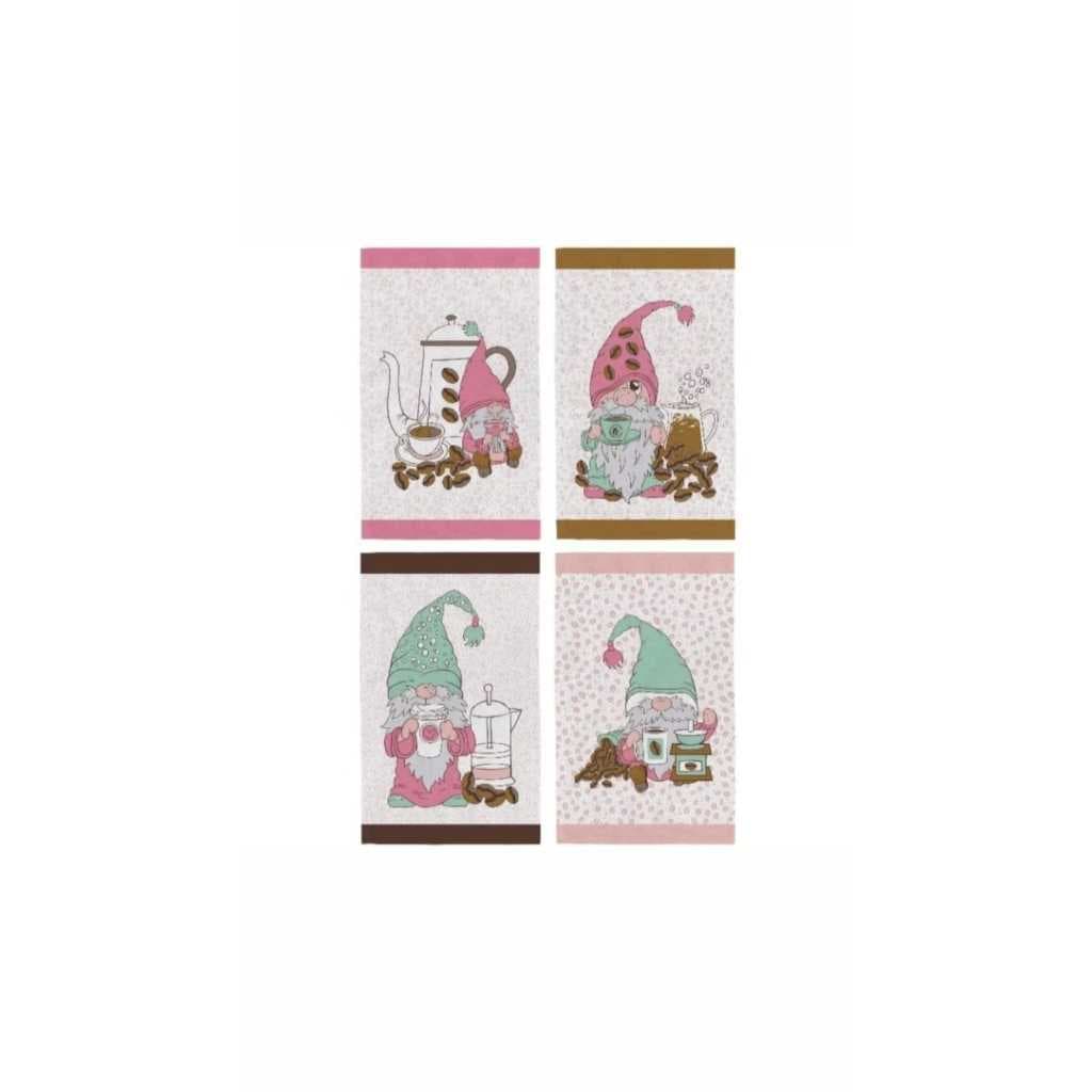 Kit 50 Panos de Copa Teka 40x65cm – Linha Primore Felpuda | Alta Absorção e Estampas Coloridas Para Cozinha