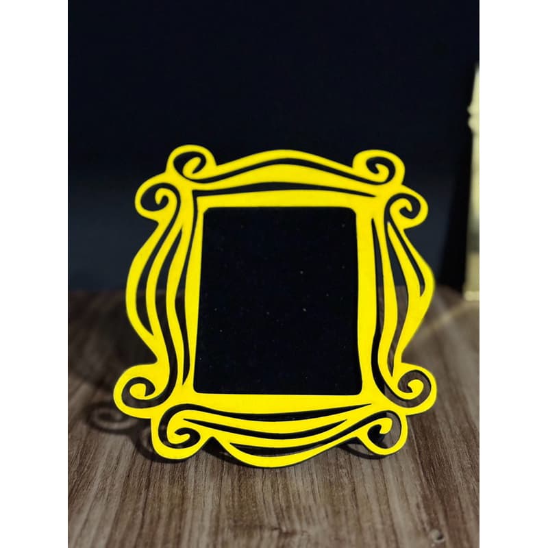 Moldura Amarela Friends Quadro de Porta Geek Nerd Presente Criativo Exclusivo Decoração Diferente