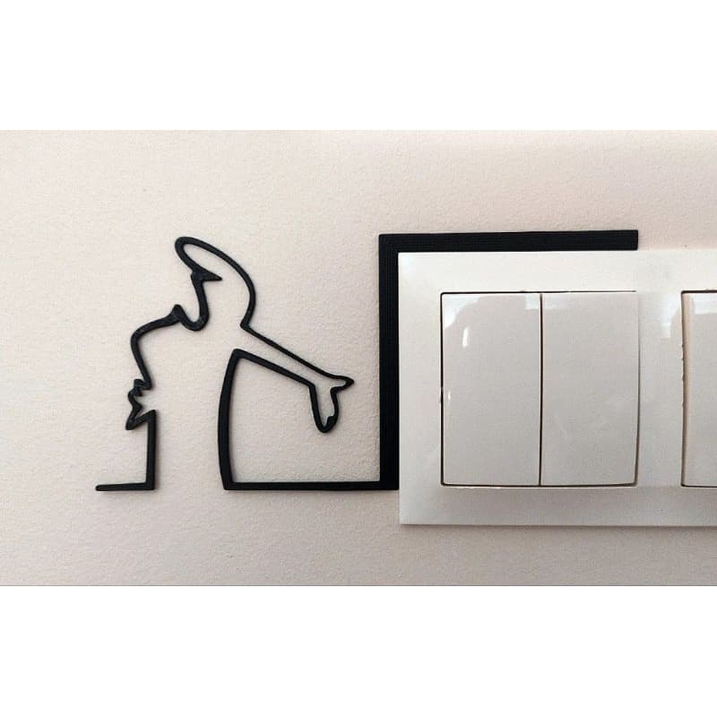 Moldura Enfeite interruptor | Tomada de Luz engraçado
