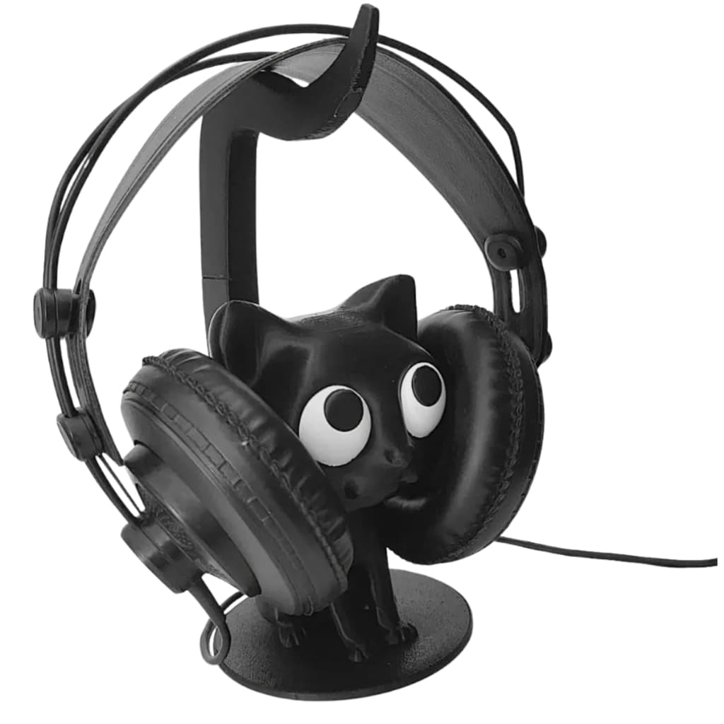 Suporte para fone de ouvido gatinho headset