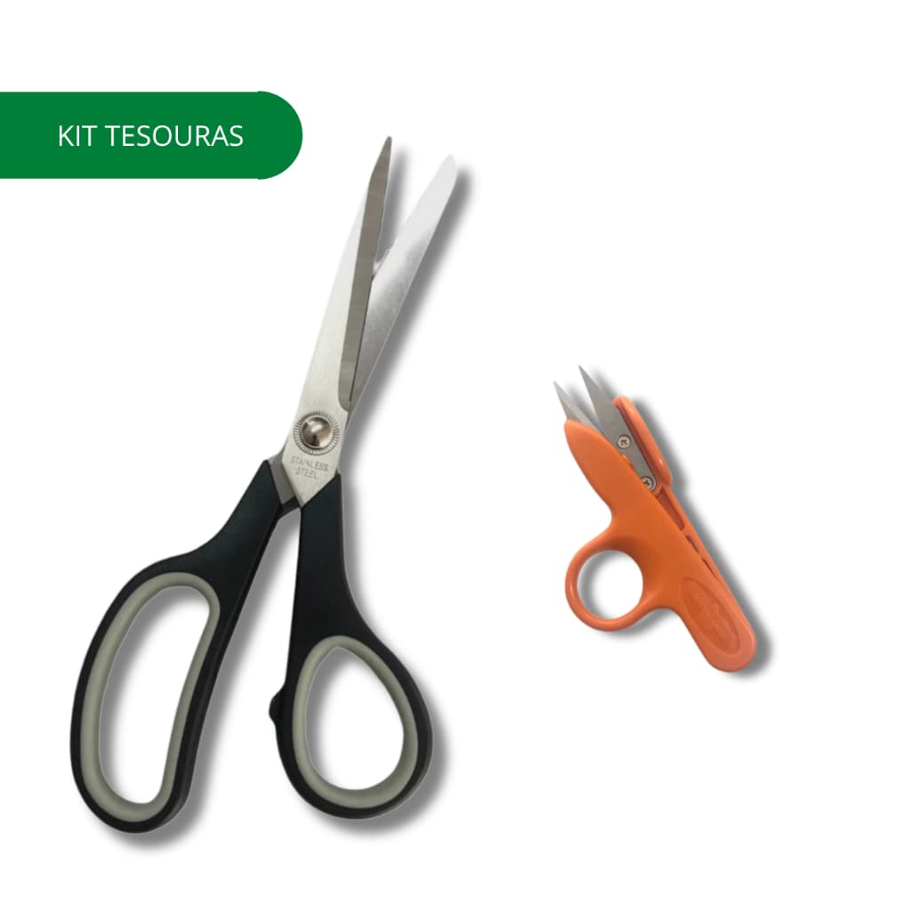 KIT TESOURAS, 1 TESOURA DE 10 POLEGADAS SUNSPECIAL E 1 TESOURA DE LIMPEZA GOLDEN EAGLE.