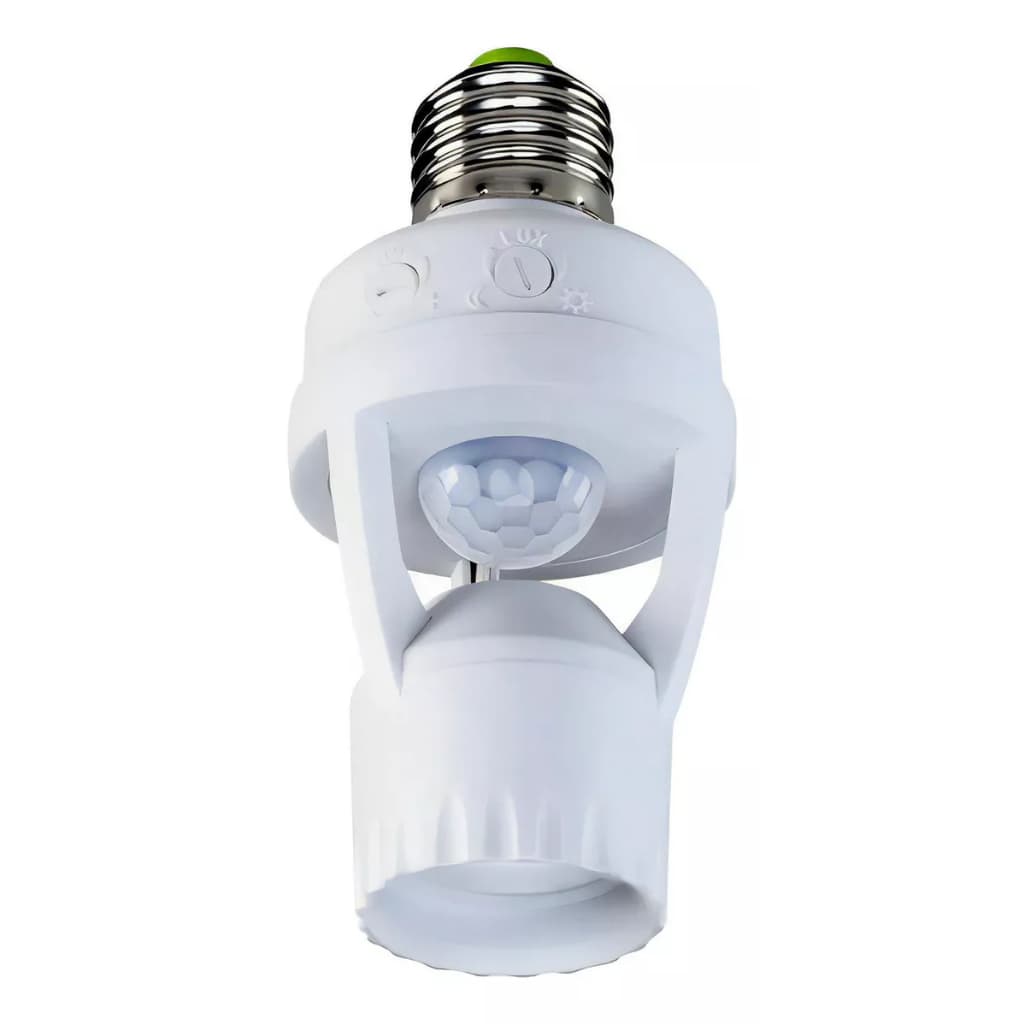 Sensor de Movimento para lâmpada Soquete E27 c/ sensor de presença Bivolt 110V~220V 60W Casa Luz Ap