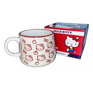 Caneca Hello Kitty Moma Cerâmica 500ml Cute Kawaii Presente