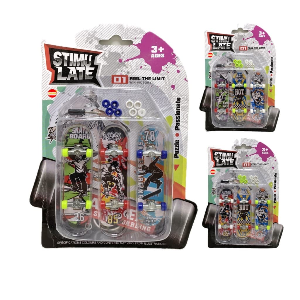 Skates Dedo Profissional Fingerboard com Lixa Chave Truck Metal Rodinhas Brinquedo Criança Infantil