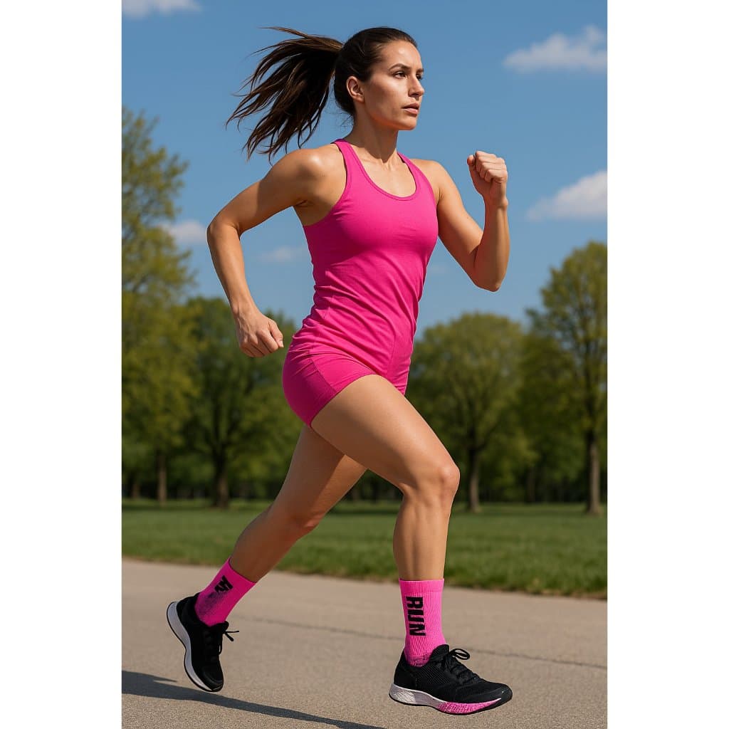 RUN ASFALTO – Meia de Alta Performance para  Corrida em Poliamida
