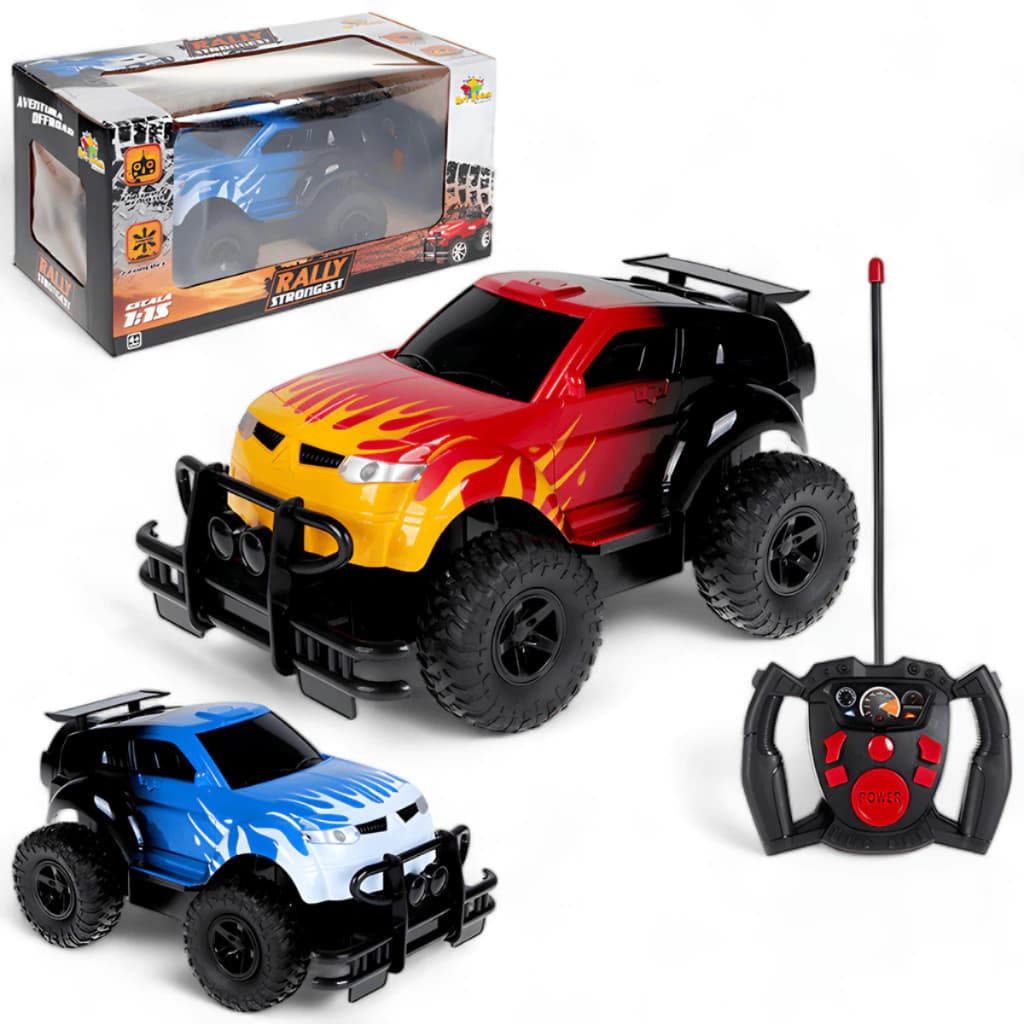 Carrinho de controle remoto Rally Strongest 27Cm de Controle Remoto Off Road 7 Funções