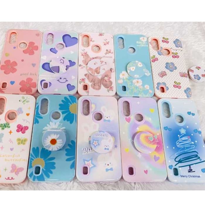 Capa Anti Impacto & Pop Socket para Samsung A05 A15 A16 A26 A36 A56 S25 S25 PLUS S25 ULTRA (MEO)