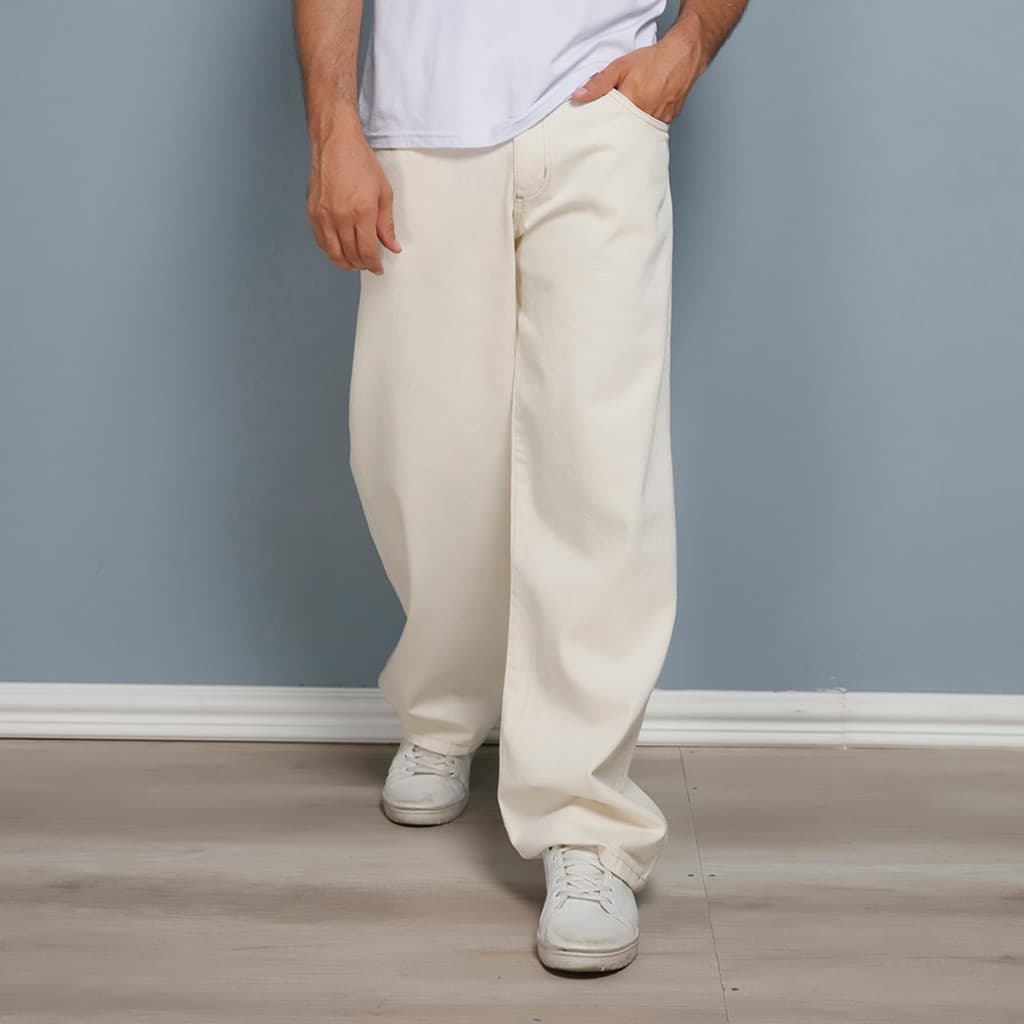 Calça Jeans Balão Bag perna larga C/CORDAO estilo skatista Top-Y.L