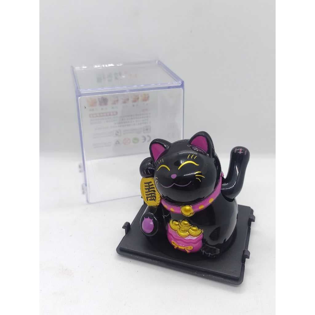 Gato preto e rosa Da Sorte Manekineko Recarregável Solar Prospero