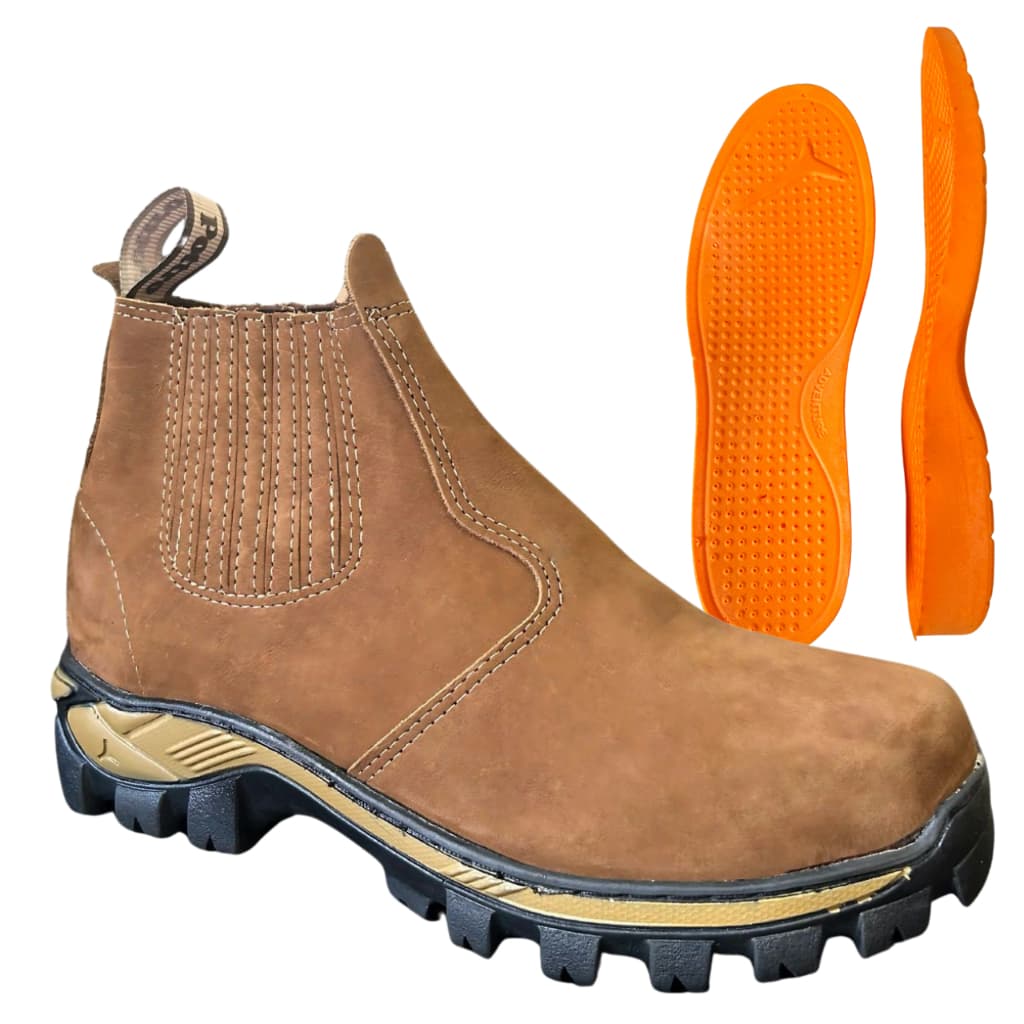 Botina Bota Masculina Couro Legitimo Trabalho Pottro
