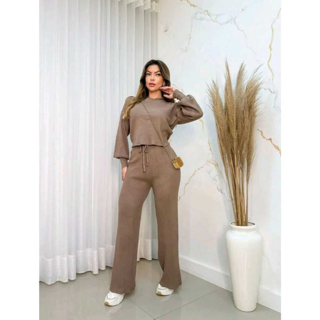 Conjunto Trico Modal Outono Inverno Tamanho Unico