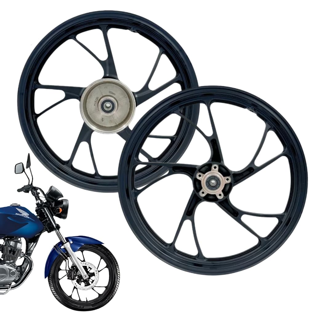 Par Rodas Liga Leve Pé De Galinha Moto CG FAN 150 2004 Á 2013