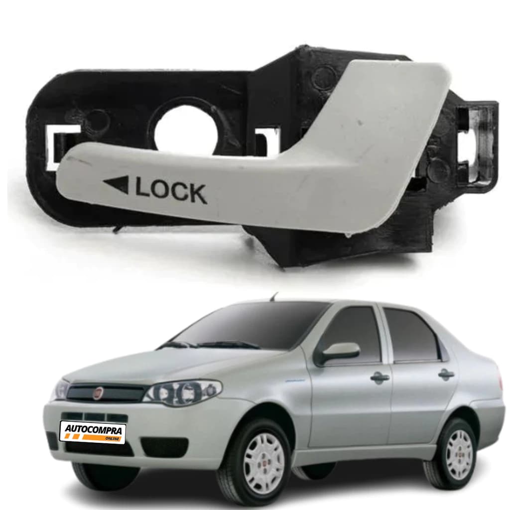Maçaneta Interna Porta Dianteira Lado Esquerdo Fiat Siena 2004 a 2012