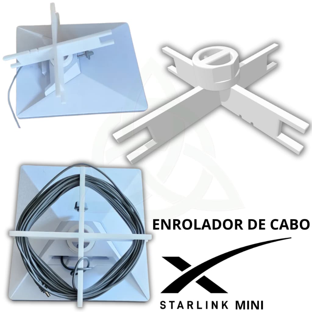 Starlink mini Enrolador de cabo - Starlink MINI Suporte para guardar cabos