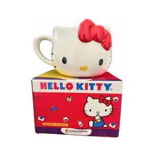 Caneca Decorativa Hello Kitty Lacinho 550ml Linda Presente