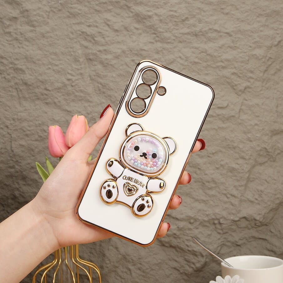 Capinha Celular Suporte Urso Samsung A02 A03 A11 A20 A22 A30 A53 A72 A73 A32 A20S A21S A51 A52 A31