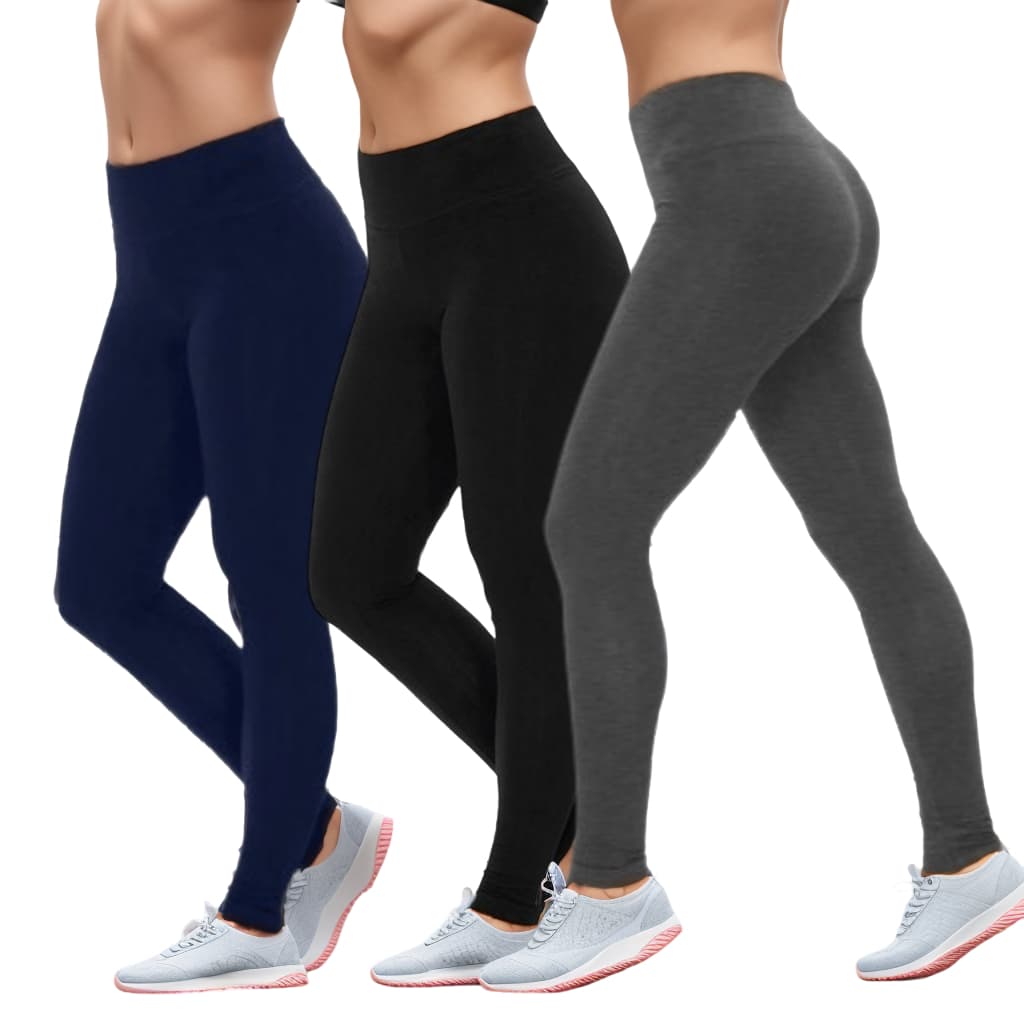 Calça Legging Suplex Feminina Lisa Academia Empina Bumbum Fitness