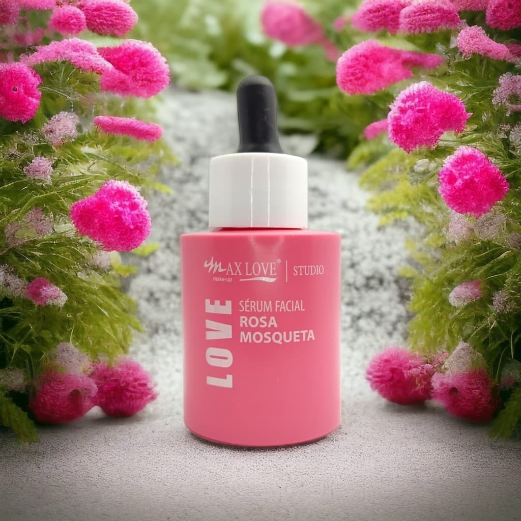 Sérum Facial Rosa Mosqueta 30ml - Max Love, Com Vitamina C e Ação Hidratante