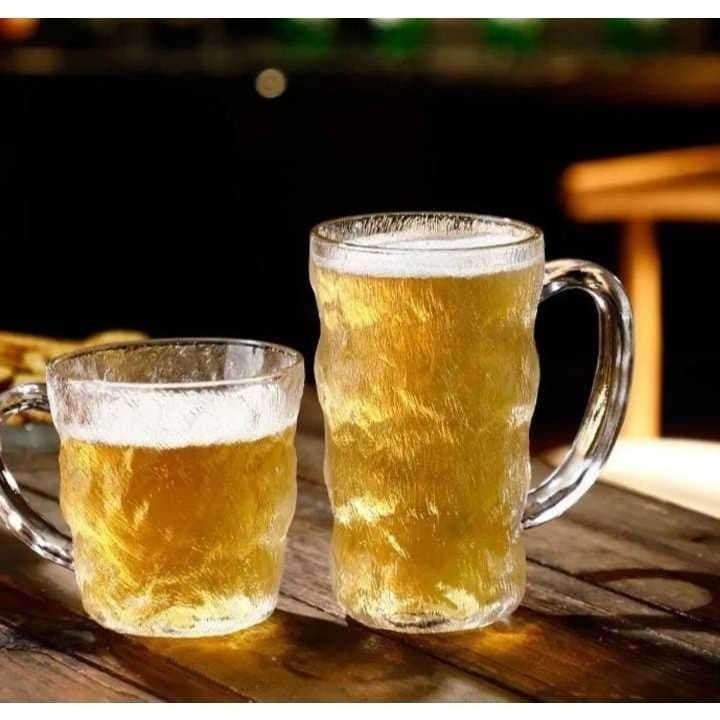 Caneca de Vidro Colorido Cor Arco Íris 300ML / 400ML