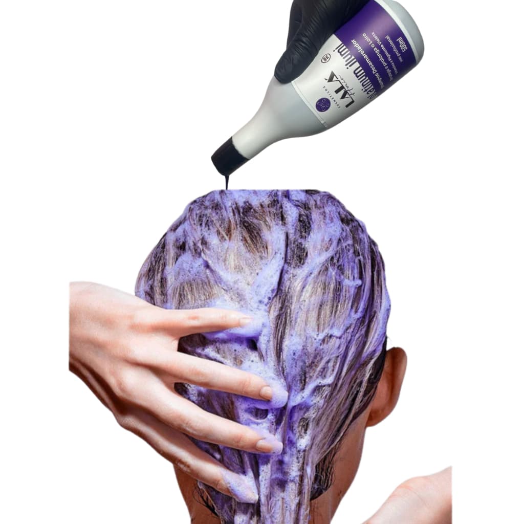 Shampoo Matizador e Desamarelador de Cabelos Loiros Ação 2 Minutos S/amônia S/sal 500ml {lala}