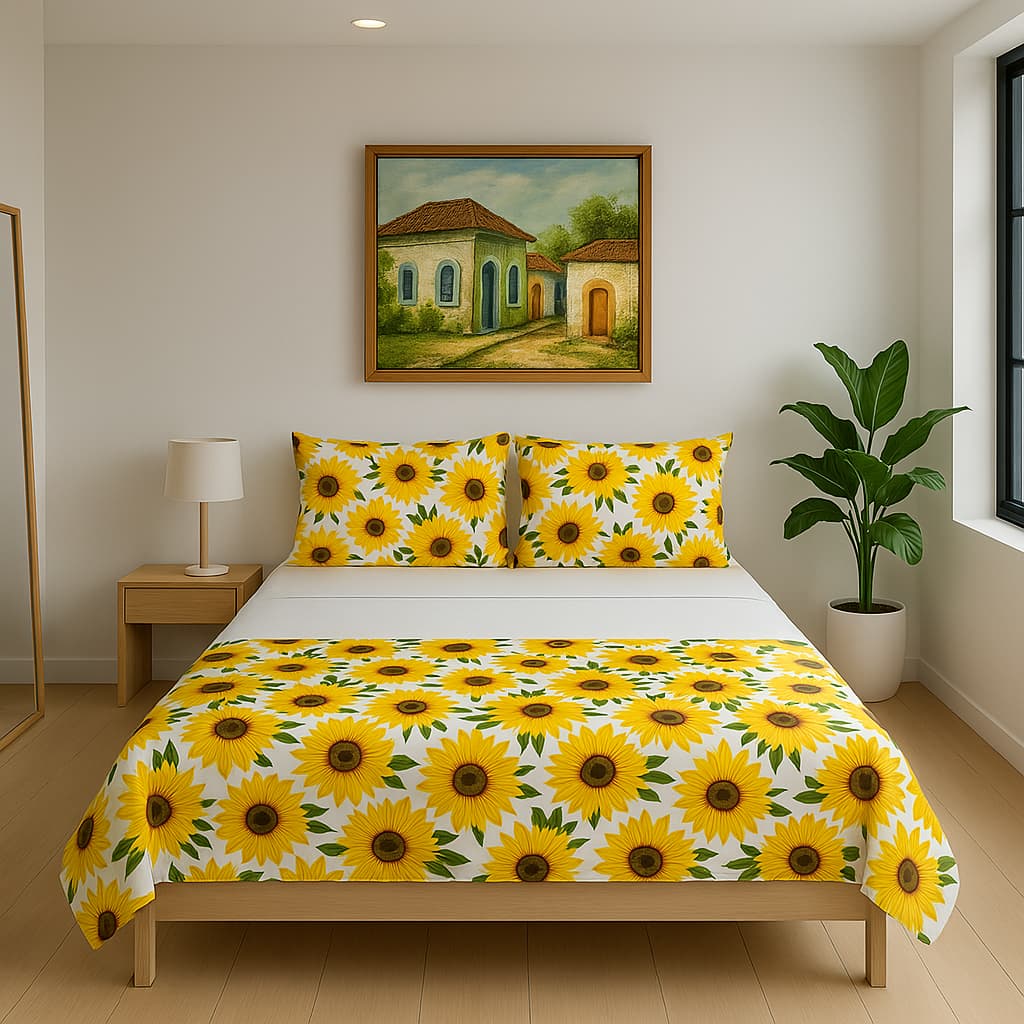 Kit Peseira Veneza Solteiro – 2 Peças 180 Fios 1,50 m x 0,50 m Estampas Exclusivas