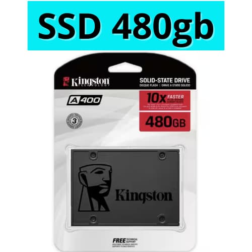SSD Kingston 480GB/512GB/256G/240GB/960gb/1TB Gigabyte/Adata/Alltek/Crucial/WDGreen/Sandisk/Toshiba