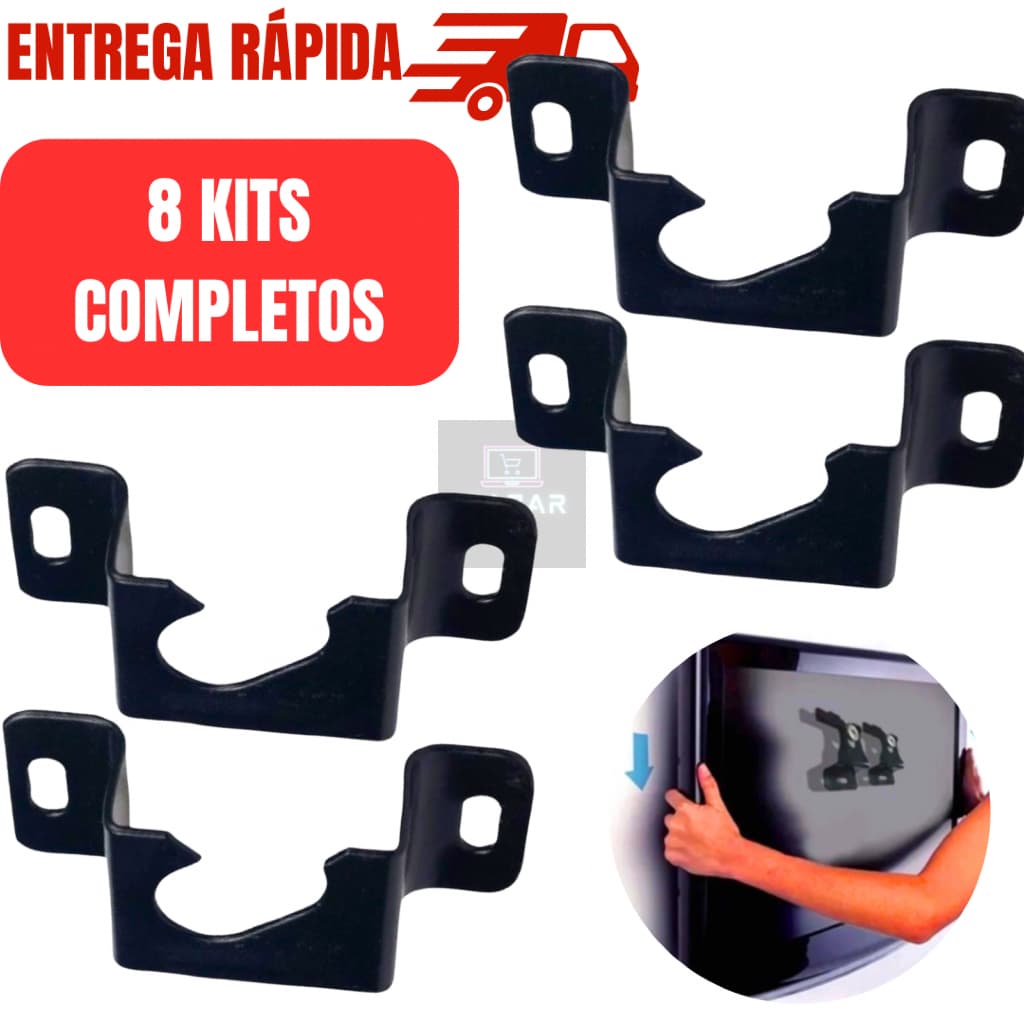 Kit 8 Suportes Fixo Universal Compacto Pequeno TV Televisão Led Smart Lcd Plasma 4k- 14” à 85”- 80kg