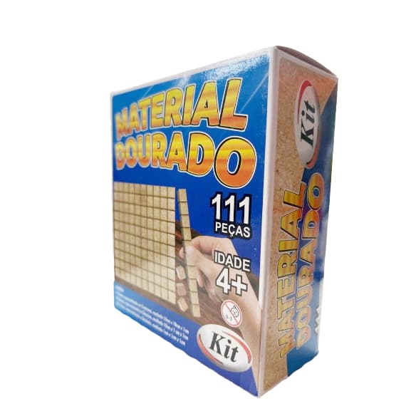 Material Dourado Completo 111 Peças Educativo Pedagógico